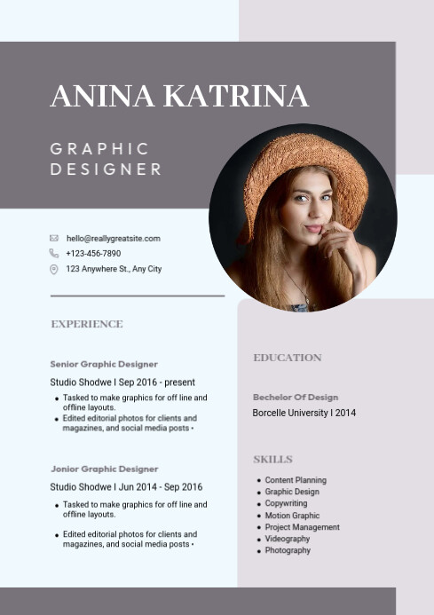 Formal Resume Template A4